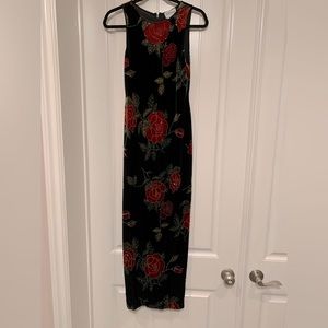 Vintage velvet beaded dress